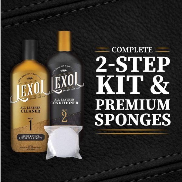 Lexol Leather Care Kit (Cleaner & Conditioner) 16.9oz