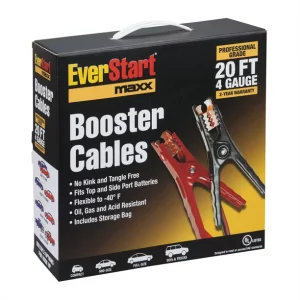 Booster Cable 20 foot 4 Gauge by Everstart