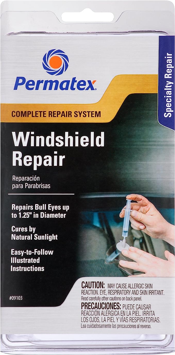 Permatex Windshield Repair Kit For Chipped And Cracked Windshields – 09103