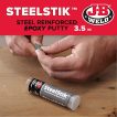 J-B Weld 8267 SteelStik Steel Reinforced Epoxy Putty Stick – 2 oz.