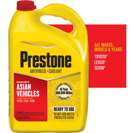 Prestone Asian Vehicles (Red) Prediluted Coolant