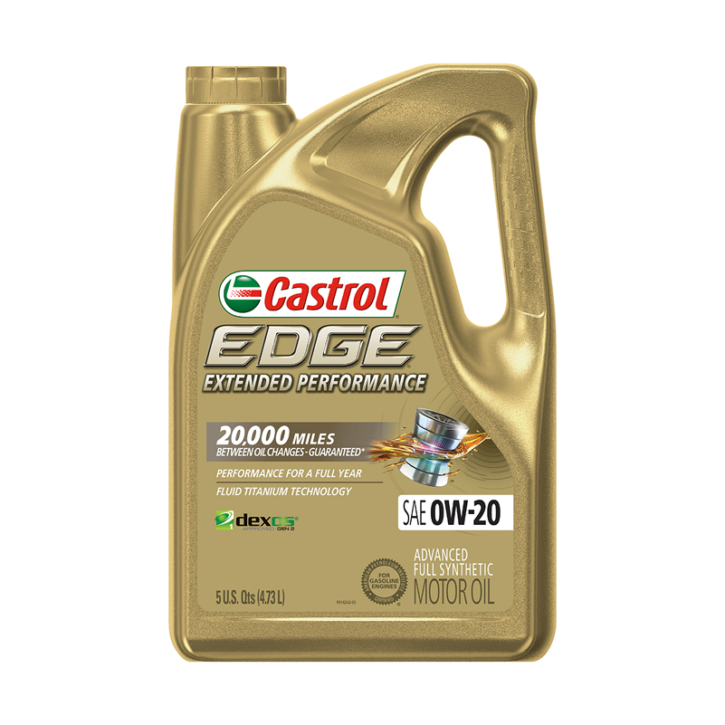 0W-20 Castrol Edge High mileage Motor Oil 1L