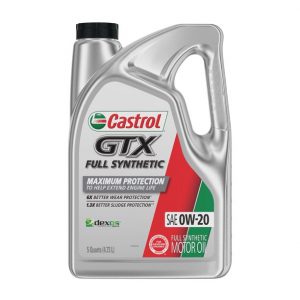 0W-20 Castrol GTX Full Synthetic Motor Oil 5L