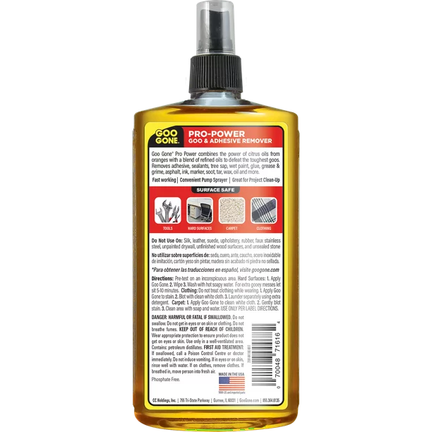 Goo Gone Pro Power 16-fl oz Adhesive Remover in the Adhesive