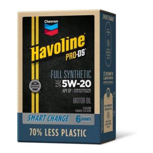 5W-20 Havoline Full Synthetic Motor Oil – 6 Quarts Smart Box