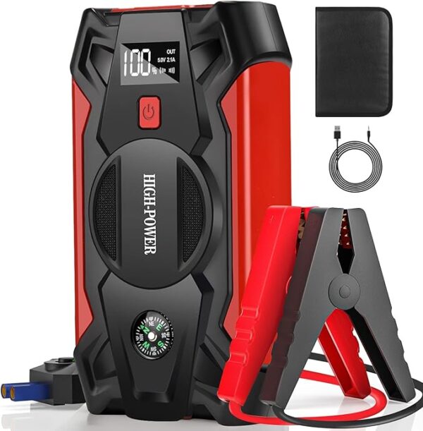 High Power 3000A Portable Car Battery Jump Starter