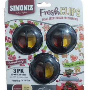 Simoniz Dual Scented Car Air Freshener (Cranberry & Sugar Cookie)