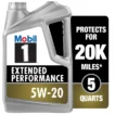 5W-20 Mobil 1 Extended Performance Motor Oil 5L