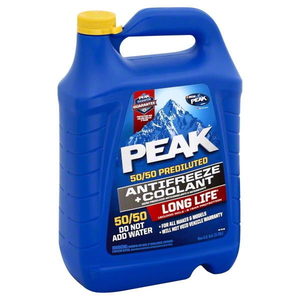 Peak long life Prediluted Antifreeze 50/50 Coolant 4 litres