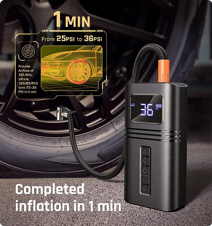 RYSEAB Car Tire Inflator/Portable Air Compressor