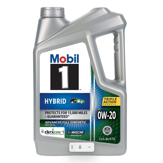 0W-20 Mobil 1 Hybrid Advanced Fuel Economy Motor Oil 5L
