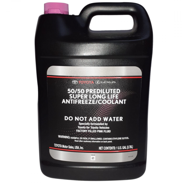 Toyota Prediluted Coolant 50/50 4 litres