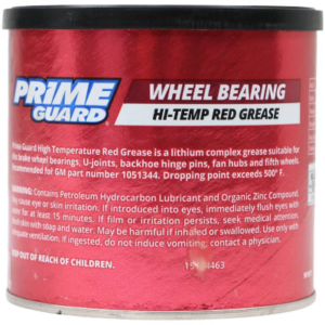 High Temp Wheel Bearing Red Grease by Prime Guard – 64oz / 4Lb