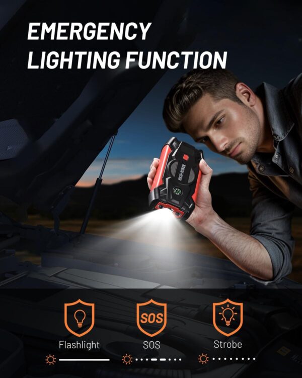 High Power 3000A Portable Car Battery Jump Starter