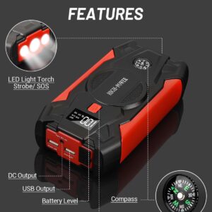 High Power 3000A Portable Car Battery Jump Starter