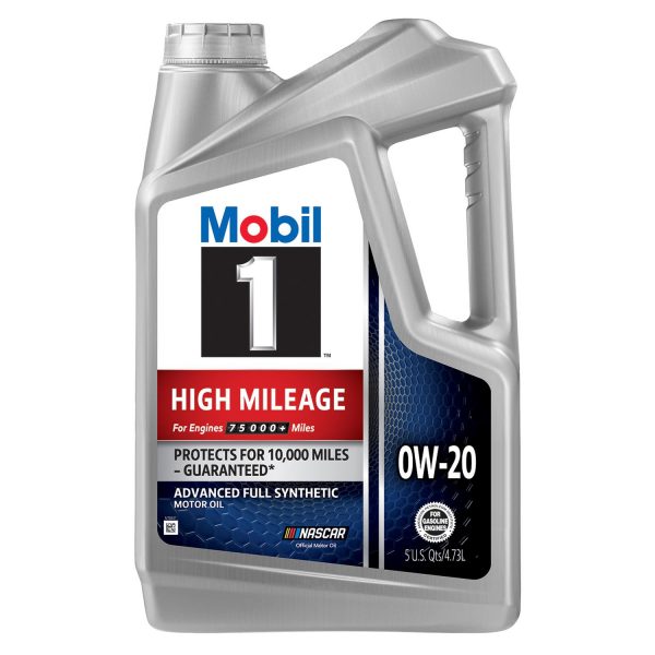 0W-20  Mobil 1 High Mileage Motor Oil 5L