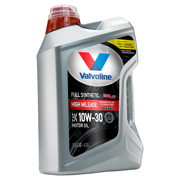 10W-30 Valvoline Full Synthetic High Mileage Motor Oil, 5 Quart