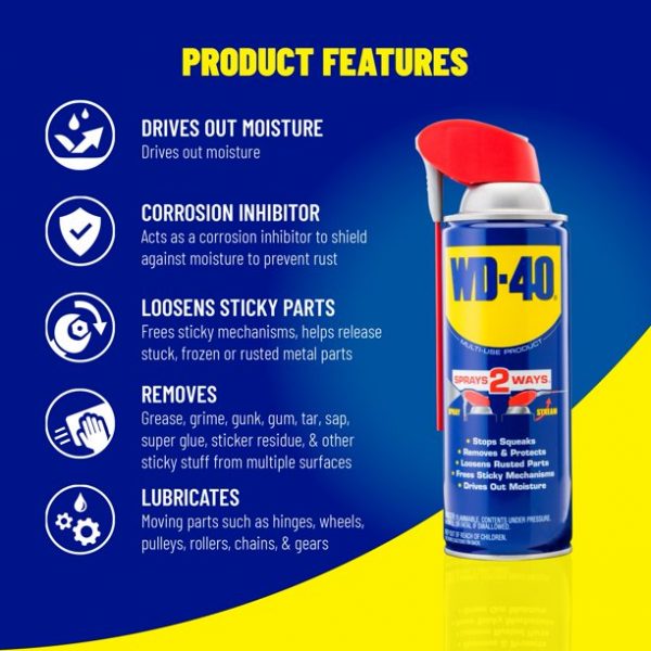 WD-40 With Smart Straw 8oz (2 in 1)