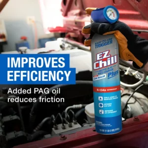 EZ Chill R-134a Auto AC Recharge Kit with Leak Sealer Plus – 18 OZ