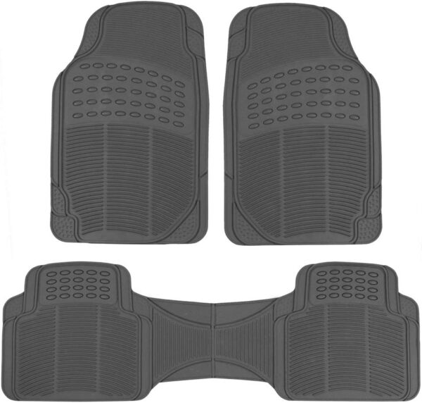 BDK Heavy Duty 3-Piece Rubber Mats-MT-583-BK