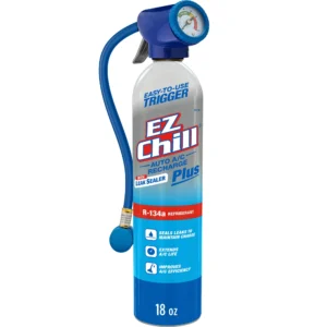 EZ Chill R-134a Auto AC Recharge Kit with Leak Sealer Plus – 18 OZ