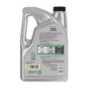 5W-20 Castrol GTX Full Synthetic Motor Oil 5L