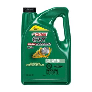 5w-30 Castrol GTX High Mileage Synthetic Blend Motor Oil 5L