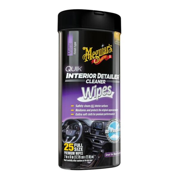 Interior Detailer Cleaner Wipes by Meguair’s