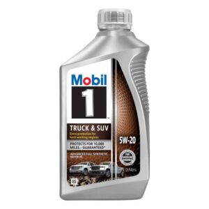 5W-20 Mobil 1 Truck & SUV Advanced Synthetic Motor Oil – 1 Quart