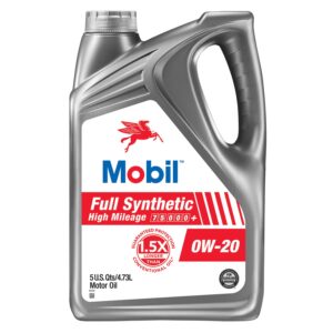 0W-20 Mobil Full Synthetic Motor Oil – 5 Quarts