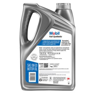 0W-20 Mobil Full Synthetic Motor Oil – 5 Quarts