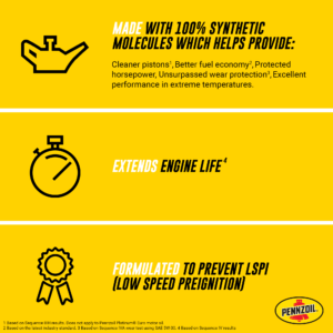 5W-30 Pennzoil Platinum Full Synthetic Motor Oil – 1 Quart