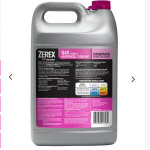 Zerex G40 Concentrate Coolant for Audi, Mercedes-Benz, VW, Porsche