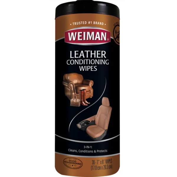 Weiman Leather Cleaner & Conditioner Wipes