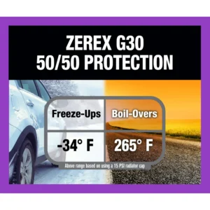 Zerex G30 Prediluted Coolant for Jeep, Land Rover/Range Rover