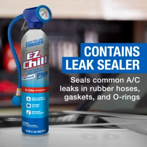 EZ Chill R-134a Auto AC Recharge Kit with Leak Sealer Plus – 18 OZ