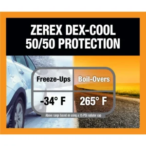 Zerex Dex-Cool Prediluted Coolant for Ford, GM, Chrysler