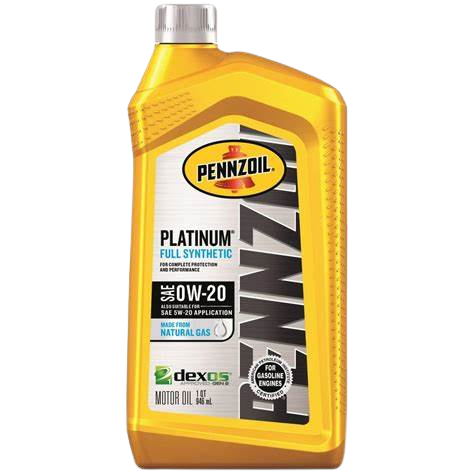 0W-20 Pennzoil Platinum Full Synthetic Motor Oil – 1 Quart